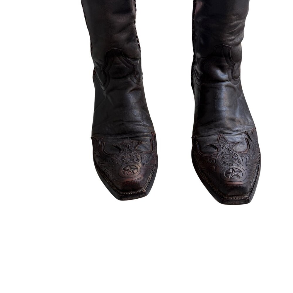 Old Gringo Julian Hand Tooled Cowboy Boots Men’s Size 8.5 D Women’s Size 10 - Picture 3 of 16